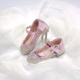 [BOOM] Clear Heel shoes Pink _ Toddler Little Girls Junior Fashion Shoes Comfortable Shoes